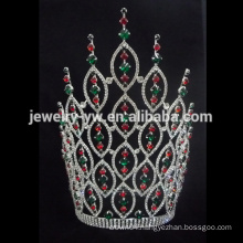 Large tall AB crystal pageant tiara crown